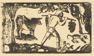 Tahitien portant des bananes Le porteur de fei, en ou après 1895 - Paul Gauguin