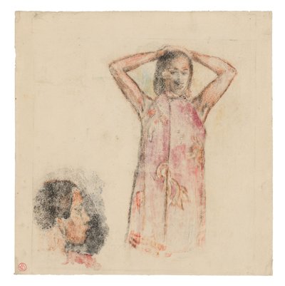 Fille tahitienne en Pareu rose - Paul Gauguin