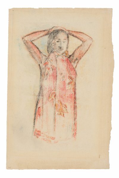 Jeune fille tahitienne en pareu rose - Paul Gauguin