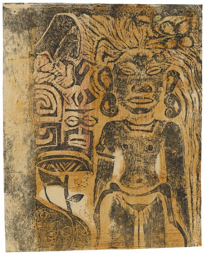 Idole tahitienne, la déesse Hina, 1894-95 - Paul Gauguin