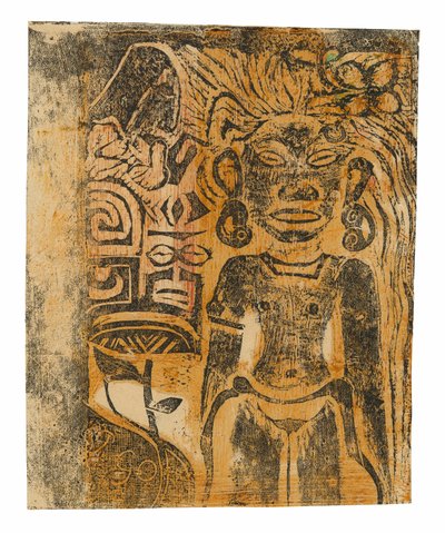 Idole tahitienne—la déesse Hina - Paul Gauguin