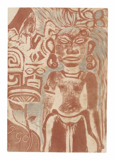 Idole tahitienne - la déesse Hina - Paul Gauguin