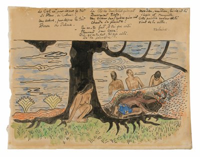 Tahitiens pêchant - Paul Gauguin
