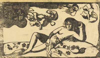 Te Arii Vahine Dame de sang royal, vers ou après 1895 - Paul Gauguin
