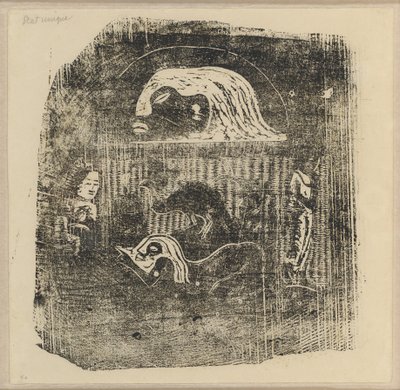 Te Atua (Les Dieux) Petite plaque [verso] - Paul Gauguin