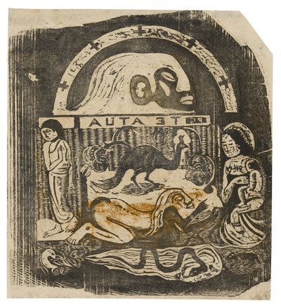 Te atua (Le Dieu), de la suite de gravures sur bois tardives - Paul Gauguin