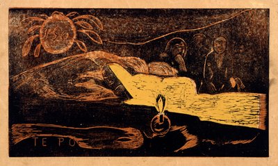 Te po. La grande nuit De la série Noa Noa, 1893-1894 - Paul Gauguin