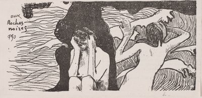 Les rochers noirs - Paul Gauguin