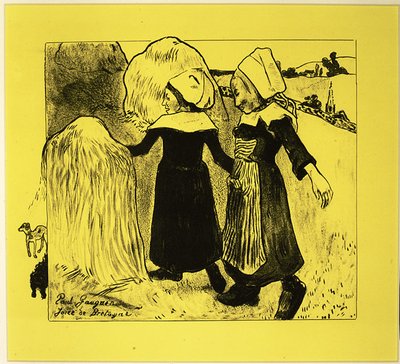 Les Joies de la Bretagne, de la Suite Volpini: Dessins lithographiques, 1889 - Paul Gauguin