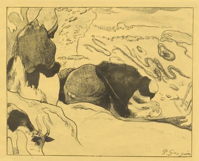 Les blanchisseuses - Paul Gauguin