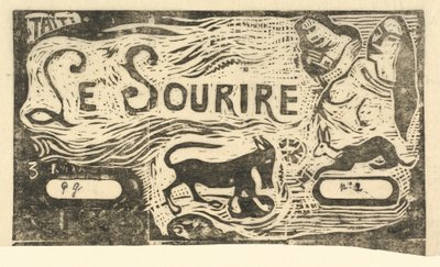 Page de titre pour Le Sourire, en ou après 1895 - Paul Gauguin