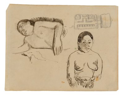 Deux femmes tahitiennes et un bouchon d