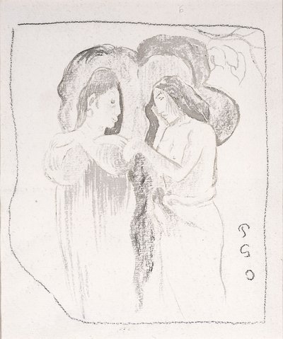 Deux femmes tahitiennes, vers 1894 - Paul Gauguin