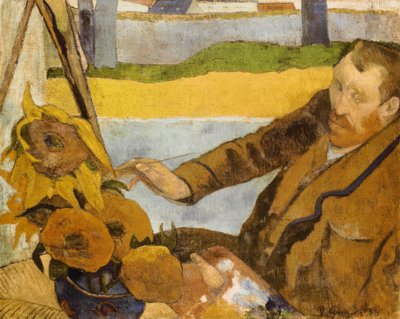 Vincent van Gogh peignant des tournesols - Paul Gauguin