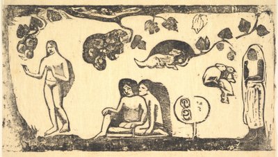 Femmes, animaux et feuillage - Paul Gauguin