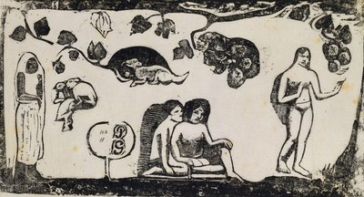 Femmes, animaux et feuillages - Paul Gauguin