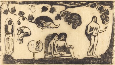 Femmes, animaux et feuillages - Paul Gauguin