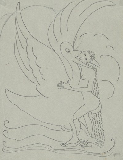 Léda et le cygne - Paul Gaulois