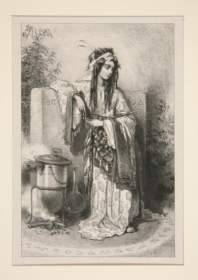 (?) (MAGICIENNE.) - Paul Gavarni