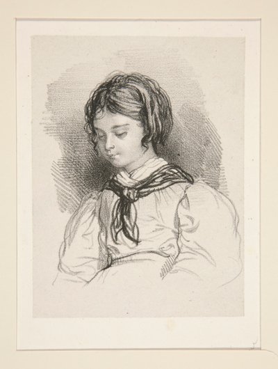 (Buste de petite fille) - Paul Gavarni