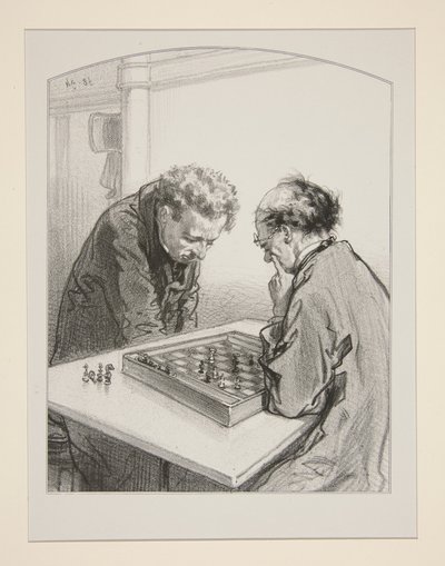 (Les échecs.) - Paul Gavarni