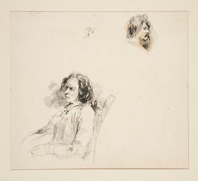 (TROIS CROQUIS sur une même planche.) - Paul Gavarni