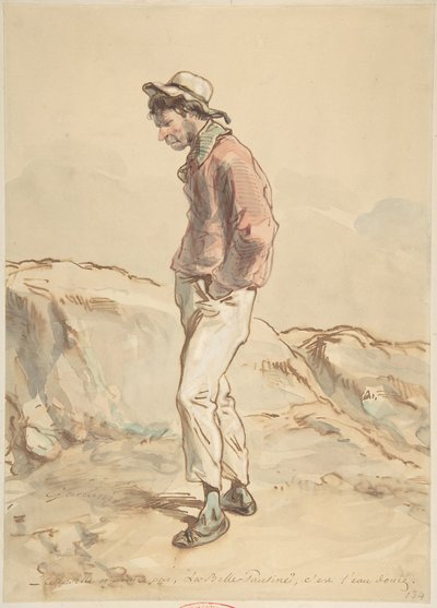 Un Marin Debout sur le Rivage, 1859-60 - Paul Gavarni