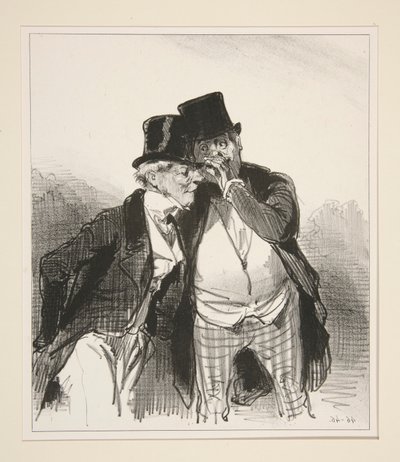 Après le café - Paul Gavarni