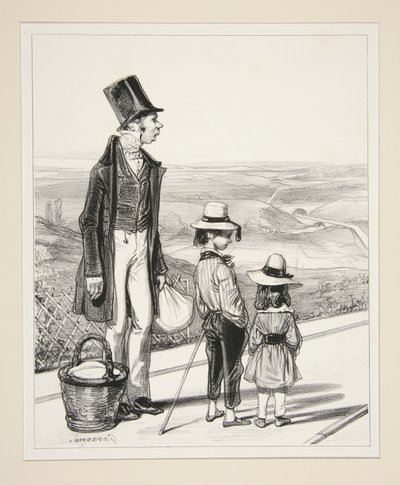 Au chemin de fer - Paul Gavarni