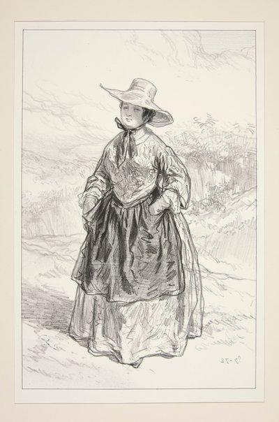 Bourgeoise. Tenue de village - Paul Gavarni