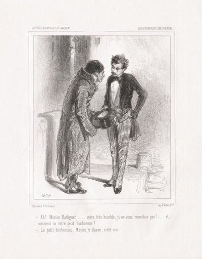 Baliverneries parisiennes : Ah ! Monsieur Radiguet, 1847 - Paul Gavarni