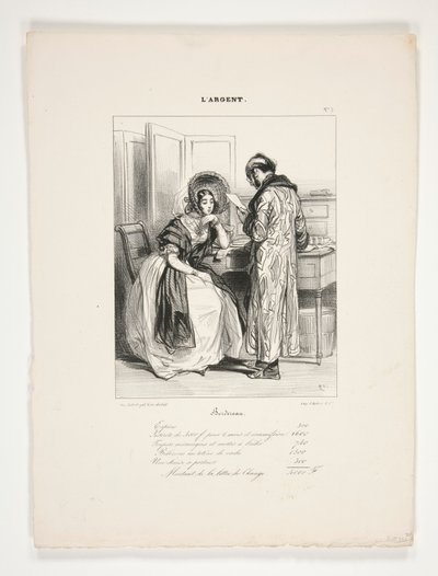 Bordereau - Paul Gavarni