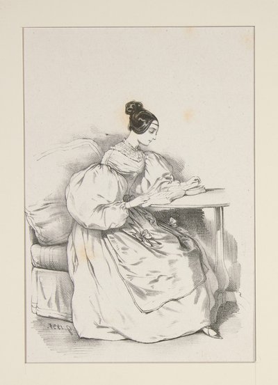 CHEZ SOI. (Septembre 1835) Robe en batiste d