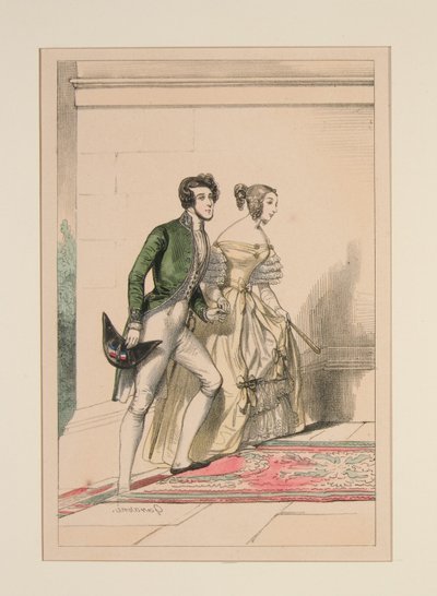 Costume de cour 1837, ... - Paul Gavarni