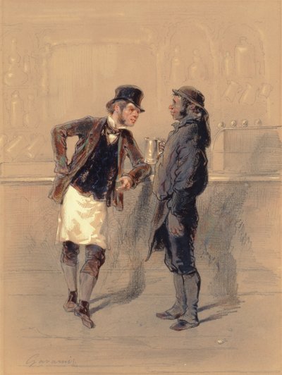 Homme de char et porteur de charbon, 1848 - Paul Gavarni