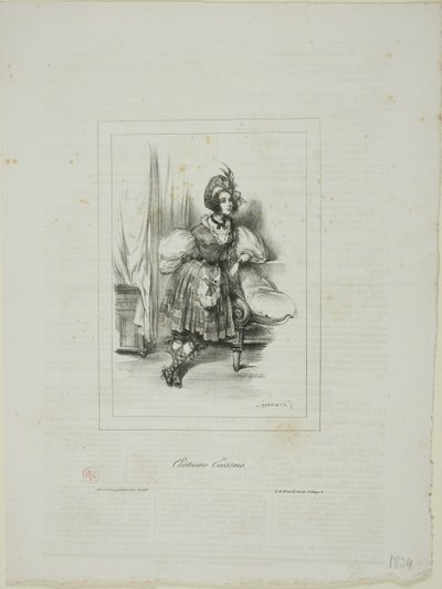 Costume Écossais - Paul Gavarni