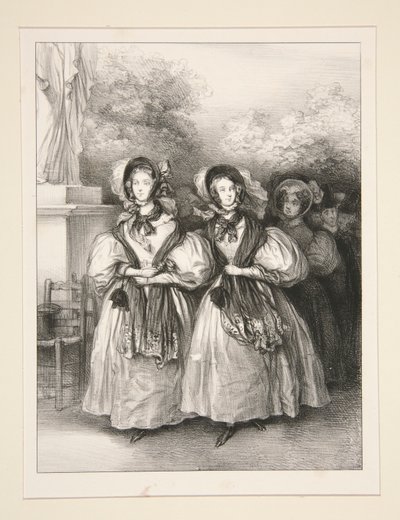 Deux sœurs - Paul Gavarni