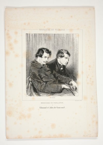 Edmond et Jules de Goncourt - Paul Gavarni