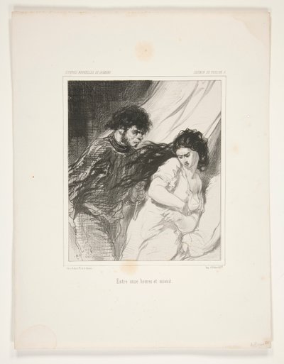 Entre onze heures et minuit - Paul Gavarni