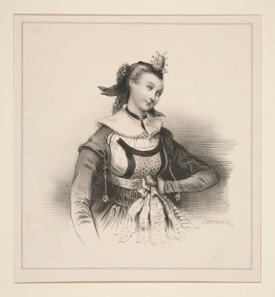 Fiancée de Berne - Paul Gavarni