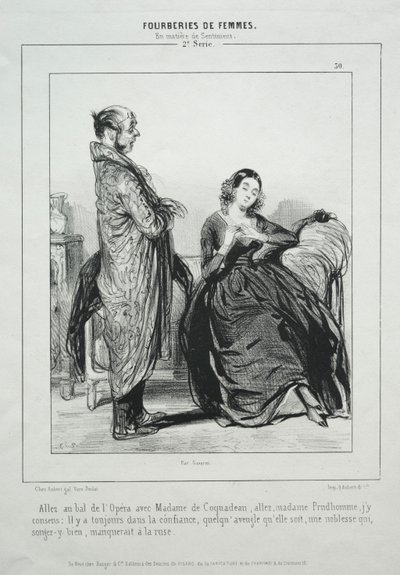 Fourberies de femmes en matière de sentiment - Paul Gavarni
