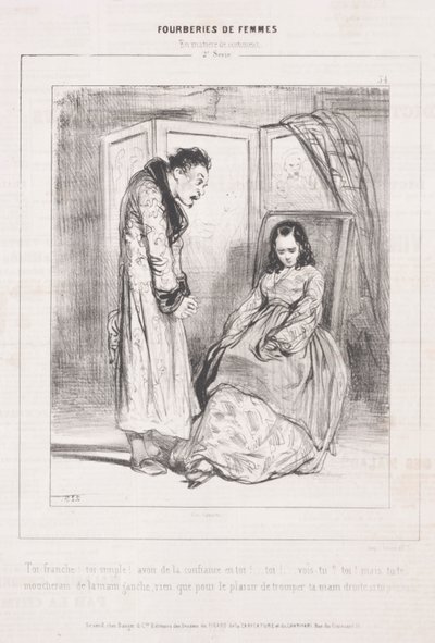 Fourberies de Femmes: En matière de sentiment - Paul Gavarni