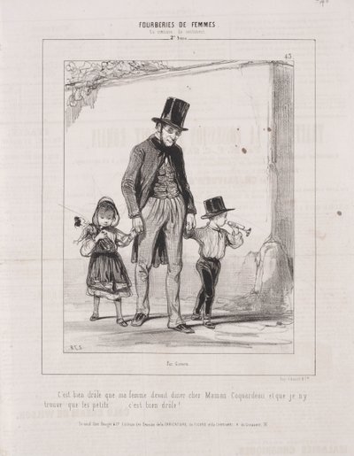 Fourberies de Femmes: En matière de sentiment, 1842 - Paul Gavarni