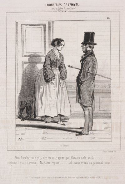 Fourberies de Femmes: En matière de sentiment, 1842 - Paul Gavarni