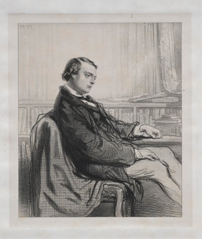 Messieurs de la presse : Théodore de Banville, 1853 - Paul Gavarni