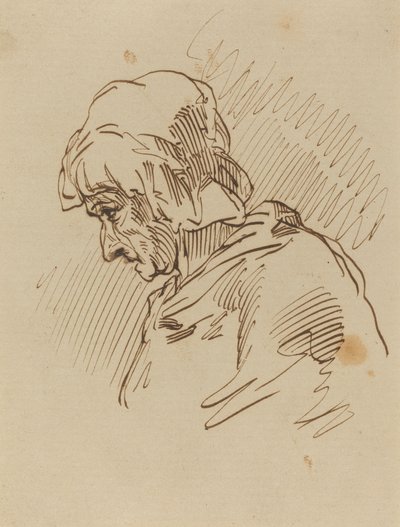 Tête de femme - Paul Gavarni
