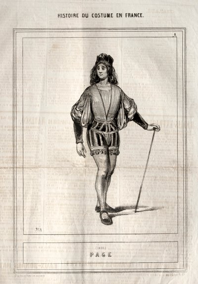 Historique du Costume en France: Page - Paul Gavarni