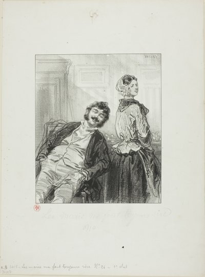 Les maris me font toujours rire : Allons, Mme Rabat-joie, taisez-vous - Paul Gavarni