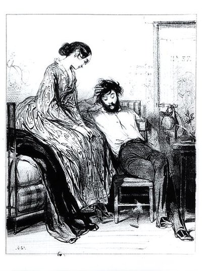 En prison pour dettes à Clichy, vers 1830-40 - Paul Gavarni