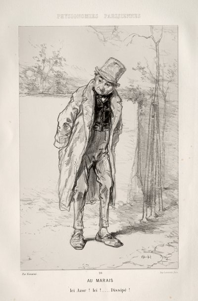 Dans le Quartier du Marais - Paul Gavarni